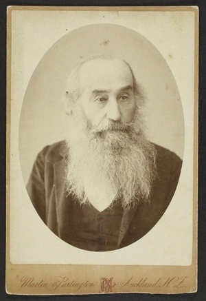Martin & Partington (Auckland) fl 1880s :Portrait of Rev Samuel Edger 1823-1882