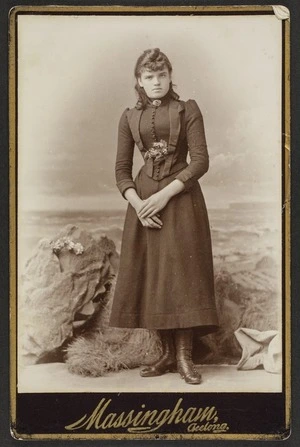 Masingham, George L (Australia) fl 1876-1889 :Portrait of unidentified woman