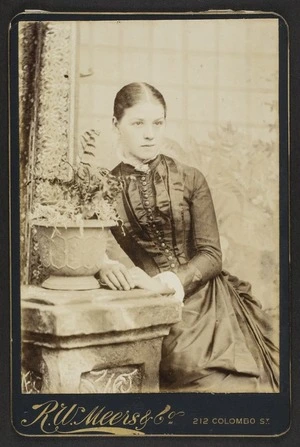 Meers, Robert William (Christchurch) fl 1860s-1880s :Portrait of unidentified woman