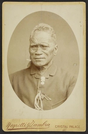 Negretti & Zambra, fl 1860-1899 :Portrait of Tukaroto Matutaera Potatau Te Wherowhero Tawhiao