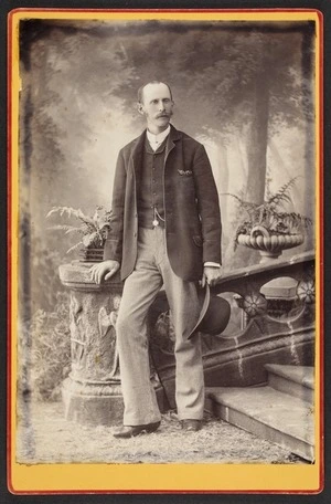 Pollard, Edwin (Wellington) fl 1883-1900 :Portrait of unidentified man