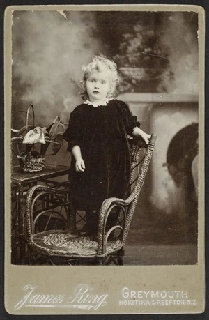 Ring, James (Greymouth) fl 1879-1885 :Portrait of unidentified child