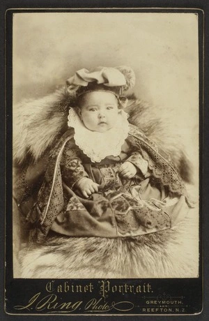 Ring, James (Greymouth) fl 1879-1885 :Portrait of Bertha Sinclair 1891