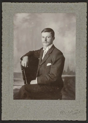 Ross, William F (Woodville) fl 1904 :Portrait of unidentified man