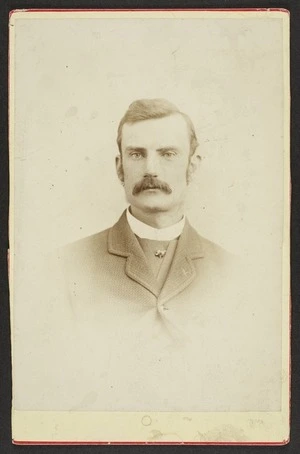 Schourup, Peter, 1837-1887 (Christchurch) fl 1885-1887 :Portrait of unidentified man