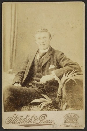 Standish & Preece (Christchurch) fl 1885-1900 :Portrait of F G Banks