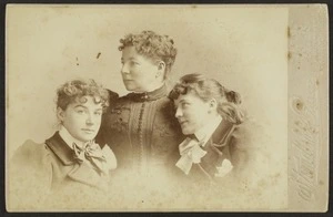 Standish & Preece (Christchurch) fl 1885-1900 :Portrait of 3 unidentified women