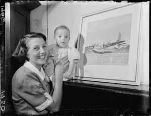 Mervyn Lee, the youngest child to fly in a flying boat