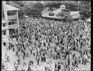 The tote building at the Trentham Racecourse