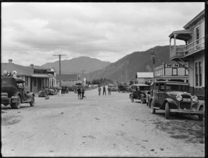 Street scene in Murchison, Tasman region