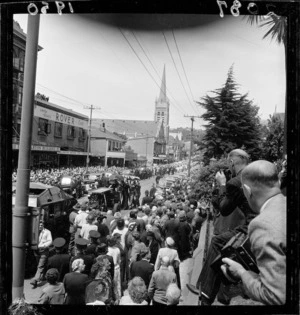 Funeral procession for Peter Fraser, Willis Street, Wellington