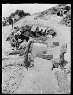 Grave of F Coates of 2nd Wellington Mounted Rifles, Gallipoli Peninsula, Turkey