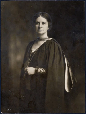 Headmistress Miss Esther Baber - Photograph taken by Stanley Polkinghorne Andrew