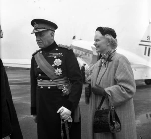 Governor General Lord Norrie departing, August 1957