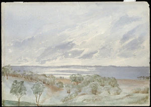Moore, Sophia Augusta, 1862?-1945 :The Lagoon? Chatham Islands. 1880-1891.