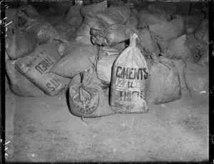 Cement being sold at auction