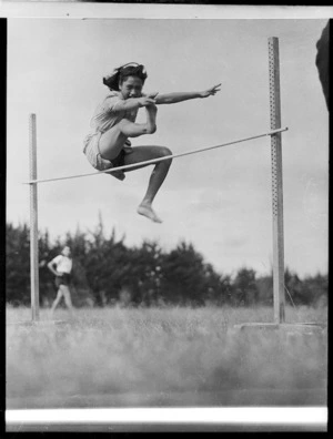 High jump competition, Dargaville Domain