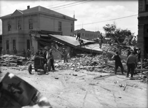 Building damaged in Napier earthquake