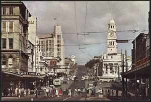 Auckland Town Hall and Upper Queen Street