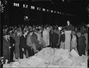 Cement being sold at auction