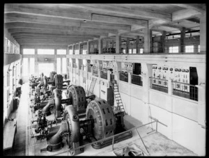 Interior of the hyroelectric power station at Lake Coleridge, Canterbury