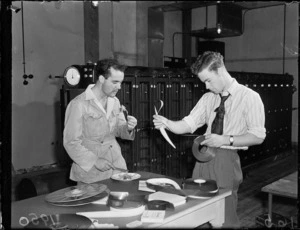 Members of the National Film Unit preparing British Empire Games film, Miramar