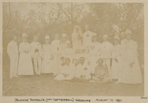 Group photograph taken at Blanche Yandall's wedding - Photograph taken by John Davis