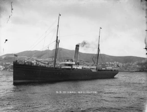 The SS Te Anau in Wellington Harbour