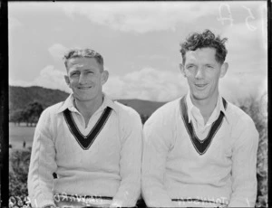 Australian Cricket Team members Johnson and Hayward