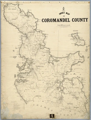Index map of Coromandel County / Gerhard Mueller, Chief Surveyor.