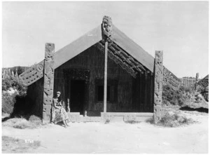 Meeting house at the the model pa in Whakarewarewa