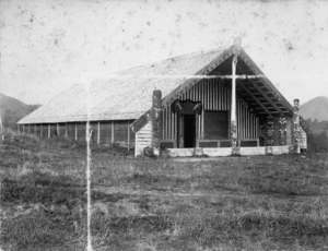 Ross, Malcolm, 1862-1930 :The Runanga house at Ruatahuna