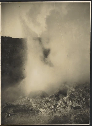 Creator unknown :Photograph of Papakura Geyser, Whakarewarewa