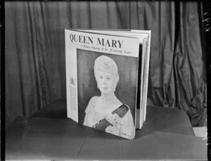 Cover of a book on Queen Mary to be sold by the Evening Post