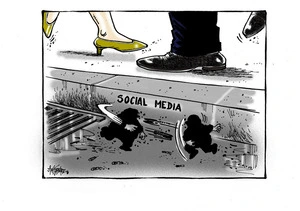 Social media in the gutter