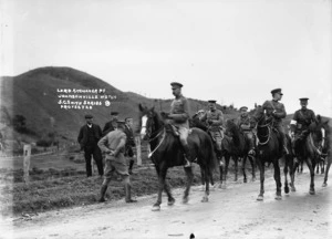 Horatio Herbert Kitchener, on horseback in Johnsonville