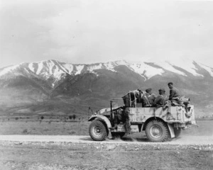 2nd NZEF soldiers in their Morris truck during the Greek campaign