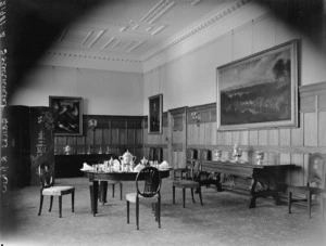 Dining/reception room interior, Government House, Newtown, Wellington