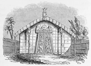 Polack, Joel Samuel, 1807-1882 :Storehouse erected for the kumera. [1840]