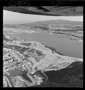 Aerial view of Maupuia, Miramar, Wellington
