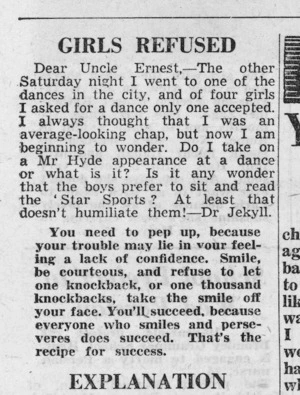 Newspaper article - Girls refused