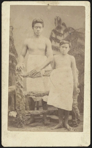 Evans, M (Suva) :Portrait of Tori and Lumu from Rotuma