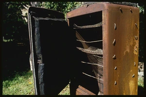 Fish smoker at bach, Kuratau