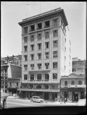 Willis Street, Wellington, including the Evening Post building