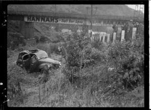 Accident in Ngahauranga (Ngauranga) Gorge