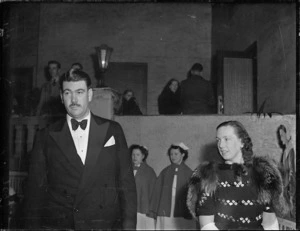 Man and woman at the Parliamentary ball