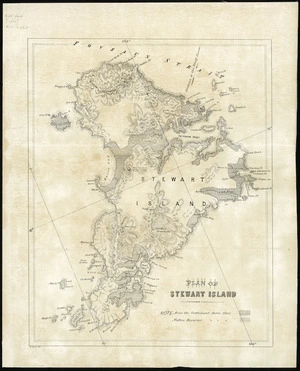 Plan of Stewart Island