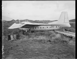 Aeroplane accident at Paraparaumu