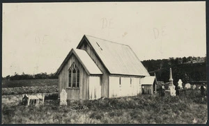 Creator unknown : Photograph of an Anglican Church at Ohaeawai