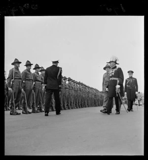 The army guard at the opening of Parliament
